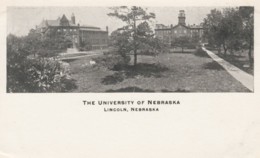 Lincoln Nebraska, Universtiy Of Nebraska Campus Scene, C1900s Vintage Postcard - Lincoln
