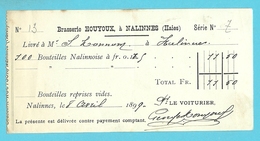 BRASSERIE HOUYOUX à NALINNES (HAIES) 1899  (1257) - 1900 – 1949