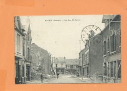 CPA  Rétrécit  - Roye - (Somme) - La Rue St Pierre - Roye