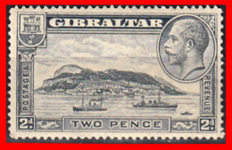 GIBRALTAR SELLO 1931 -1933  TWO PENCE THE GIBRALTAR ROCK - Gibraltar