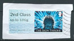 GROSSBRITANNIEN GRANDE BRETAGNE POST & GO 2018 GAME OF THRONES: HE IRON THRONE ICE 2Nd Class Up To 100g SG FS199 MI AT13 - Post & Go Stamps
