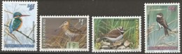 Luxemburg 1993 Birds 4 Values MNH Kingfisher - Alcedo Althis, Snipe - Gallinago, Plover - Charadris,  Swallow - Riparia - Collections, Lots & Series