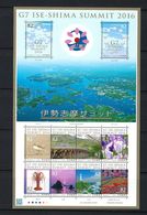 Japan 2016 G7 Ise-Shima Summit Stamp Sheetlet MNH - Ongebruikt