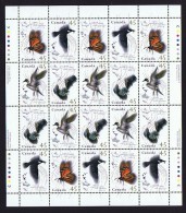 1995  Migratory Birds, Bat, Butterfly   Sc 1563-6   Se-tenant Complete MNH Sheet Of 20 - Hojas Completas