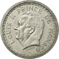 Monnaie, Monaco, Louis II, 2 Francs, Undated (1943), TTB, Aluminium, KM:121 - 1922-1949 Louis II