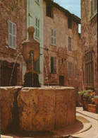 France - Postcard Circulated In 1980 - Bargemon - Old Street And Fountain - 2/scans - Bargemon