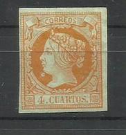 ESPAÑA  EDIFIL  52  (FIRMADO SR. CAJAL, MIEMBRO DE IFSDA) (PLIEGUE DIAGONAL) MH  * - Neufs