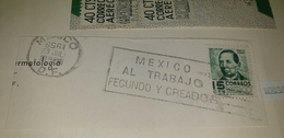ERROR !!! UPSIDEDOWN Year !!! AL TRABAJO FECUNDO Y CREADOR Work Job 1959 MEXICO Cancel Cancellation - Fehldrucke