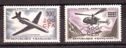 Réunion - 1957/56 - PA 56 Et 57 - Neufs ** - Caravelle - Alouette - Luftpost