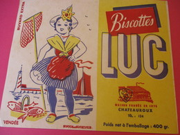 Buvard/Biscottes/LUC//CHATEAUROUX/400 Gr/Vendée /SOFOGA//Vers 1940-60  BUV393 - Zwieback