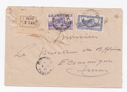 ENVELOPPE RECOMMANDEE DE BIZERTE POUR TUNIS DU 05/03/1942 - Briefe U. Dokumente