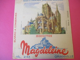 Buvard/Biscottes/MAGDELEINE/Monuments N°7/ Cathédrale De COUTANCE/370 Gr/GRANVILLE/Manche/NORMANDIE/Vers 1940-60  BUV406 - Bizcochos