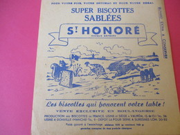 Buvard/Biscottes/St HONORE/Super Biscottes Sablées/Le Lièvre Et La Tortue/ VAUREAL/Donville/Vers 1940-60  BUV418 - Bizcochos