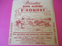 Buvard/Biscottes/St HONORE/Super Biscottes Sablées/Le Lièvre Et La Tortue/ VAUREAL/Donville/Vers 1940-60  BUV419 - Bizcochos