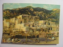 IMAGE CIRCA 1950 - ETATS UNIS USA TAOS INDIAN PUEBLO NEW MEXICO RESERVE D'INDIENS - 9cmX6cm - NATIVE AMERICANS - Altri & Non Classificati