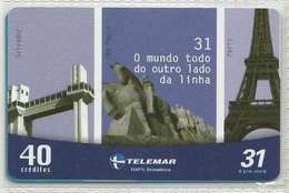 LSJP BRAZIL PHONECARD POINTS  TOURISTIC TELEMAR - Brasilien