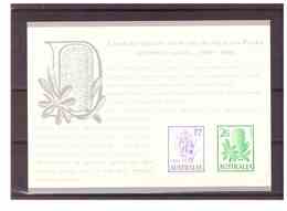 STAMP REPLICA CARD NO. 30 - 3.2.1994    /    1959/60   UNISSUED FLOWERS - Prove & Ristampe