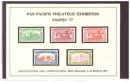 1977   -     PANPEX '77 - PAN PACIFIC PHILATELIC EXIBITION - Proeven & Herdruk