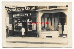 03 - Marcillat  - Carte Photo Commerce Et Economats  Grande Rue (plan Assez Rapproché) - Andere Gemeenten