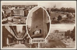 Multiview, Coventry, Warwickshire, 1958 - RP Postcard - Coventry