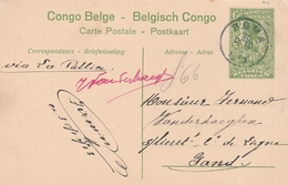 Congo Belge Entier Postal Illustré Pour La Belgique 1913 - Enteros Postales