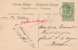 Congo Belge Entier Postal Illustré Pour La Belgique 1913 - Ganzsachen