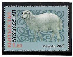 Kyrgyzstan.2003 Year Of Sheep. 1v: 1.50 Michel # 369 - Kirghizistan