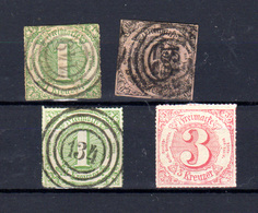 1859-65  Allemagne Tour Et Taxis 1859-65, Entre 36 Et 46 Ob, Cote 80 € - Sonstige & Ohne Zuordnung