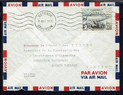 CAMEROUN - 1957 - Affranchissement Fides 15 F Sur Enveloppe De Yaoundé, Pour L'assemblée Nationale De Paris - B/TB - - Covers & Documents