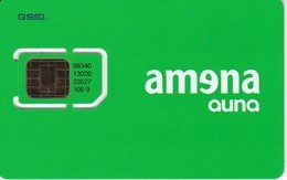 AMR-052 TARJETA DE ESPAÑA DE AMENA AUNA  GSM-SIM   32K NUEVA-MINT - Amena - Retevision