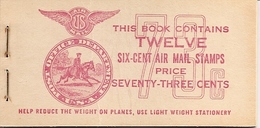 UNITED STATES (USA), 1949, Air Mail Booklet C3, 73c, Mi 0-59 - 2. 1941-80