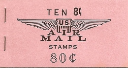 UNITED STATES (USA), 1962, Air Mail Booklet C9, 80c, Mi 69 - 1941-80