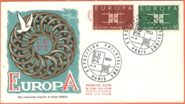 FRANCIA - France - 1963 - Europa CEPT - Paris - FDC - Exposition Philatelique - 1963
