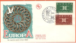 FRANCIA - France - 1963 - Europa CEPT - Paris - FDC - Exposition Philatelique - 1963