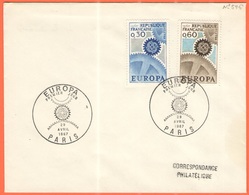 FRANCIA - France - 1967 - Europa CEPT - Paris - FDC - 1967