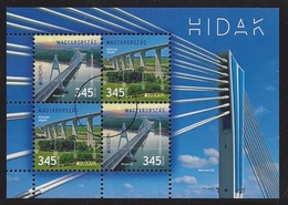 HUNGARY - 2018. S/S - Europa 2018 - Bridges   USED!!! - Essais, épreuves & Réimpressions