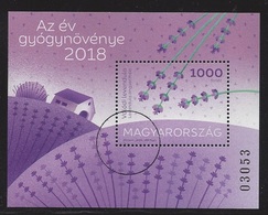 HUNGARY - 2018. S/S - Medicinal Plant Of The Year 2018 - Lavender  USED!!! - Used Stamps