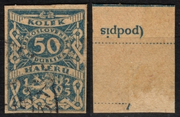 Czechoslovakia - Czechoslovakia - Tschechoslowakei - Revenue Tax Stamp Cut / Kolek - 50 H - Sellos De Servicio