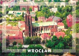 Wroclaw (Pologne) - La Cathédrale, Vue Aérienne - Carte Jurand Non Circulée - Polonia