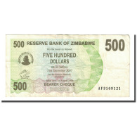 Billet, Zimbabwe, 500 Dollars, 2006-08-01, KM:43, TTB - Zimbabwe
