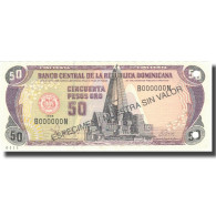 Billet, Dominican Republic, 50 Pesos Oro, 1998, 1998, Specimen, KM:155s2, NEUF - Repubblica Dominicana