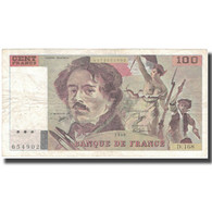 France, 100 Francs, 100 F 1978-1995 ''Delacroix'', 1990, 1990, TB, Fayette:69 - 100 F 1978-1995 ''Delacroix''