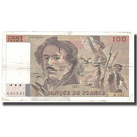 France, 100 Francs, 100 F 1978-1995 ''Delacroix'', 1993, 1993, TB+ - 100 F 1978-1995 ''Delacroix''
