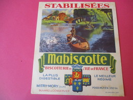 Buvard//Stabilisées/MABISCOTTE/Pêche Au Lancer/Biscotterie Ile De France/MITRY-MORY(S&M)/Sirven/Vers 1940-60  BUV440 - Bizcochos