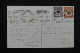 MONACO - Affranchissement ( Taxes Surchargés ) De Monte-Carlo Sur Carte Postale En 1937 Pour La Suisse - L 23557 - Lettres & Documents