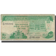 Billet, Mauritius, 10 Rupees, Undated (1985), KM:35b, TB - Mauricio