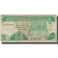 Billet, Mauritius, 10 Rupees, Undated (1985), KM:35b, TB - Mauritius