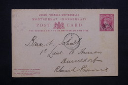 MONTSERRAT - Entier Postal Avec Réponse Pour Düsseldorf En 1890 - L 23566 - Montserrat
