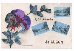 Delcampe - LUCON  85  Une Pensée Avec 3 Vues ( Voir Dos ) - Lucon