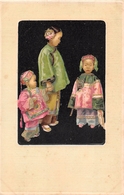 ¤¤  -  CHINE   -  Carte D'Illustrateur   -  Petites Filles    -  ¤¤ - Chine